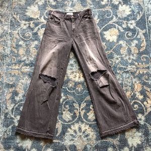 Free People charcoal jeans